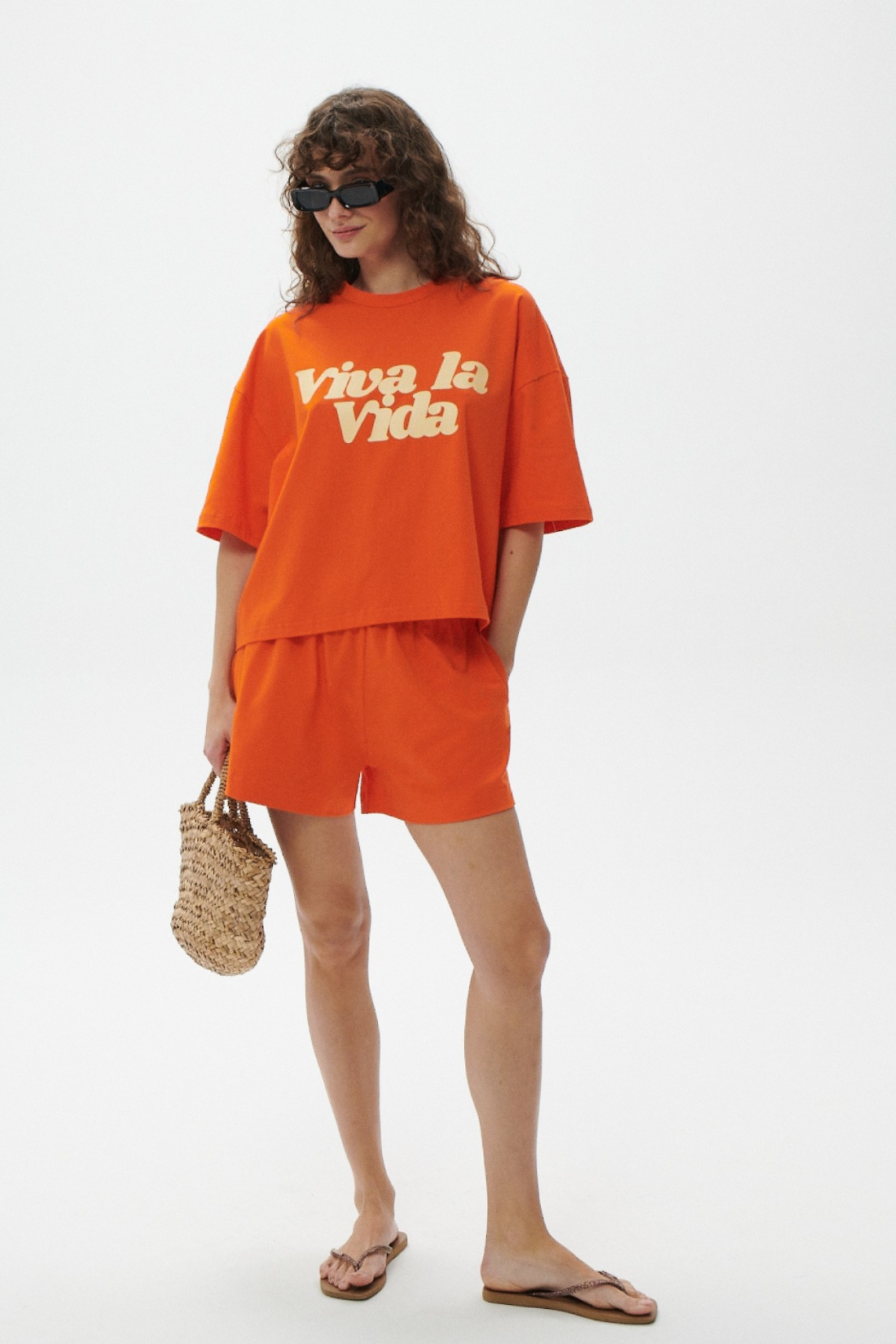 Viva La Vida Orange Boxy T-Shirt