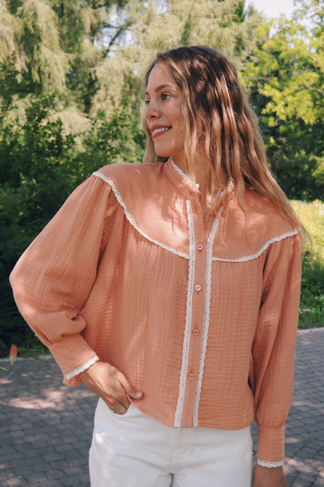 ROSITA RED PRINT SHIRT