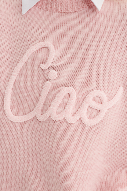 SWETER BIARRITZ RÓŻOWY