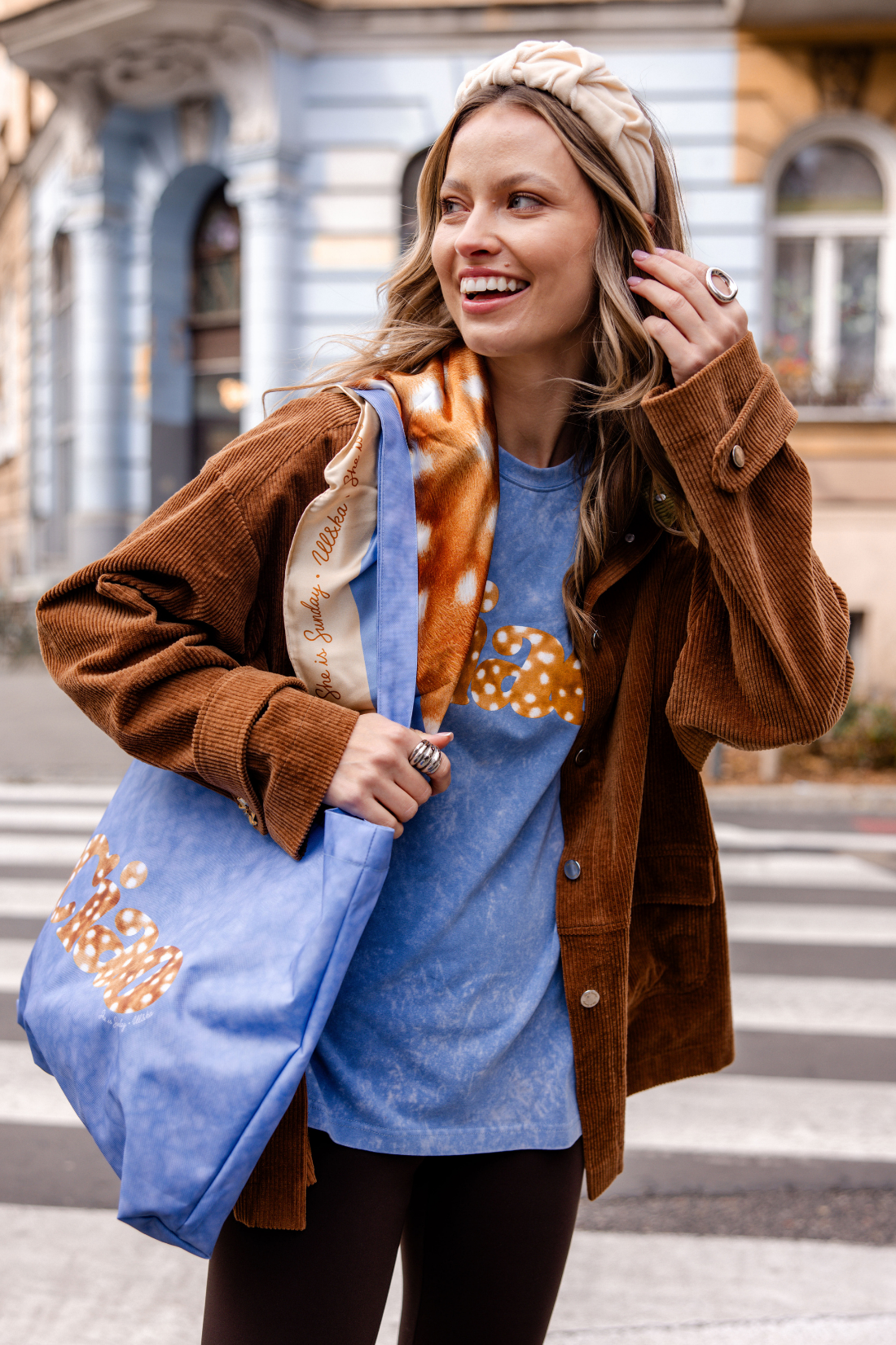 NORDIC CORDUROY JACKET COBALT BLUE