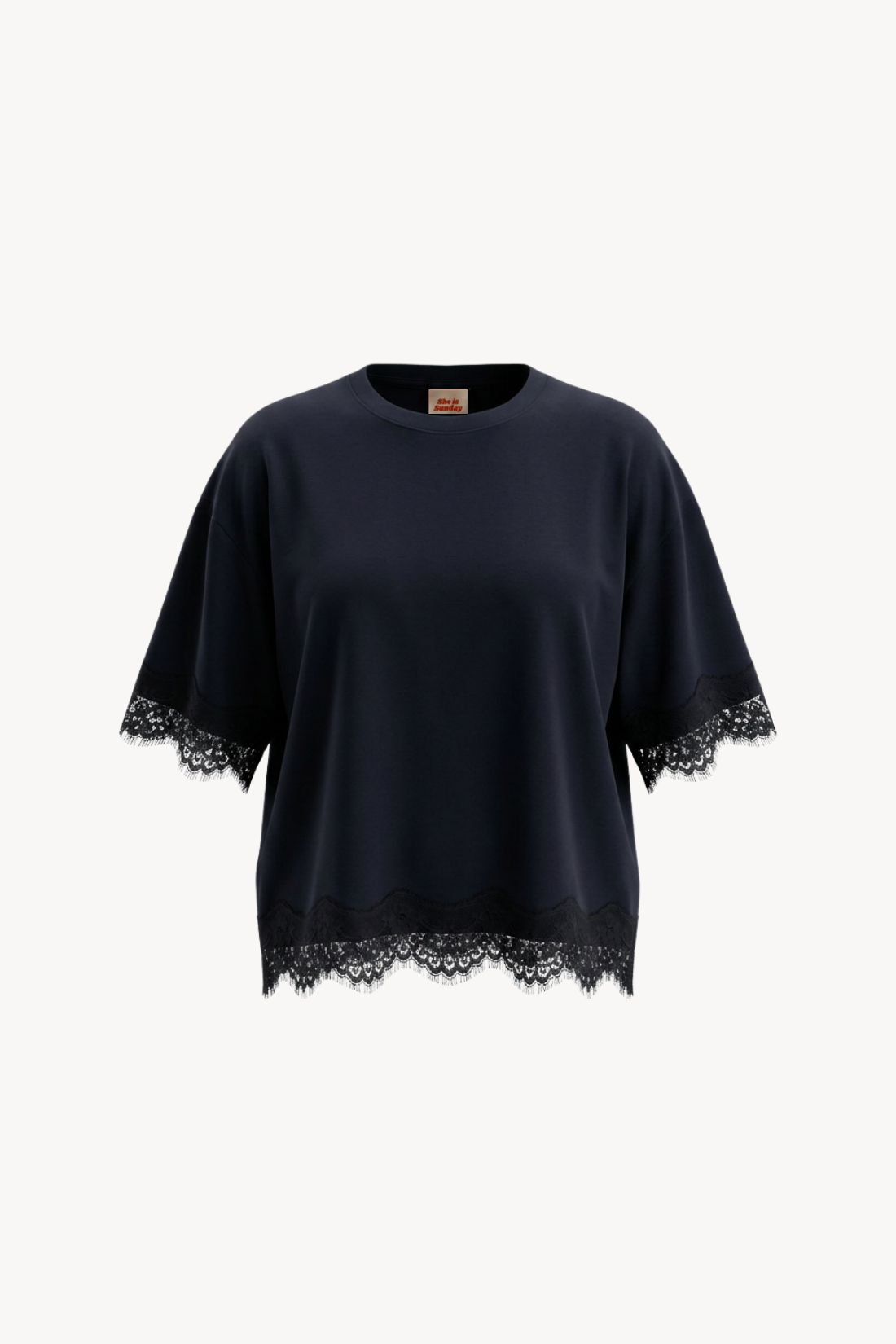 T-SHIRT MIDNIGHT CZARNY