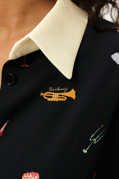 KOSZULA PARTY CZARNA