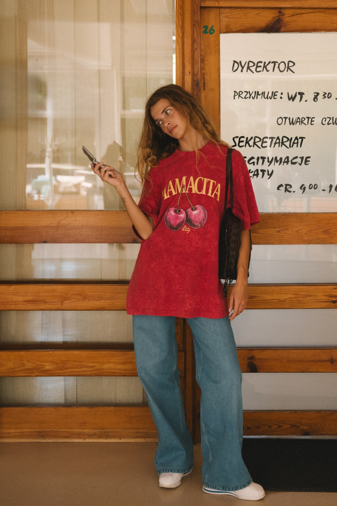T-SHIRT MAMACITA VINTAGE MALINOWY