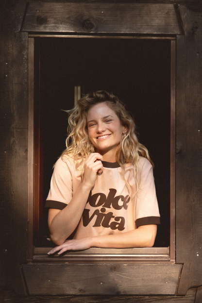 T-SHIRT DOLCE VITA MOKKA