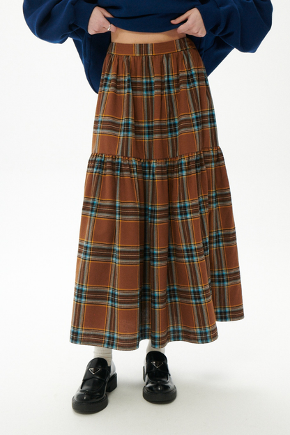 SPÓDNICA SUNDAY ARCHIVE BRĄZOWA