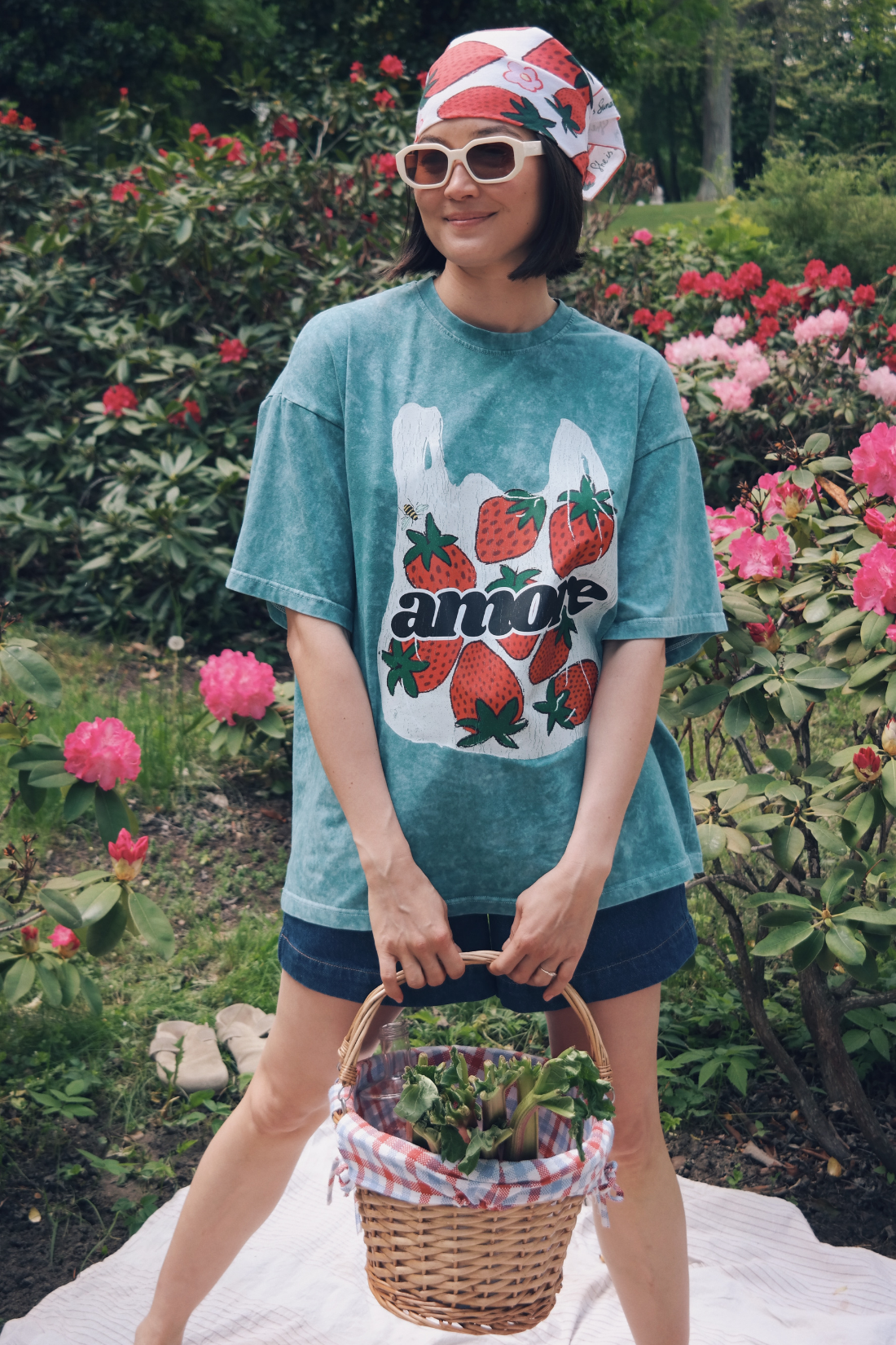 T-SHIRT FRAGOLA VINTAGE ZIELONY