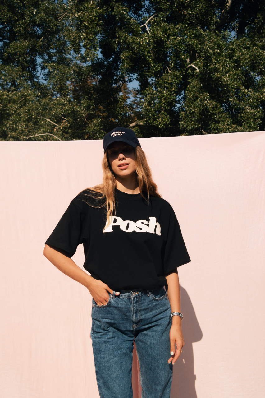 T-SHIRT POSH BLACK