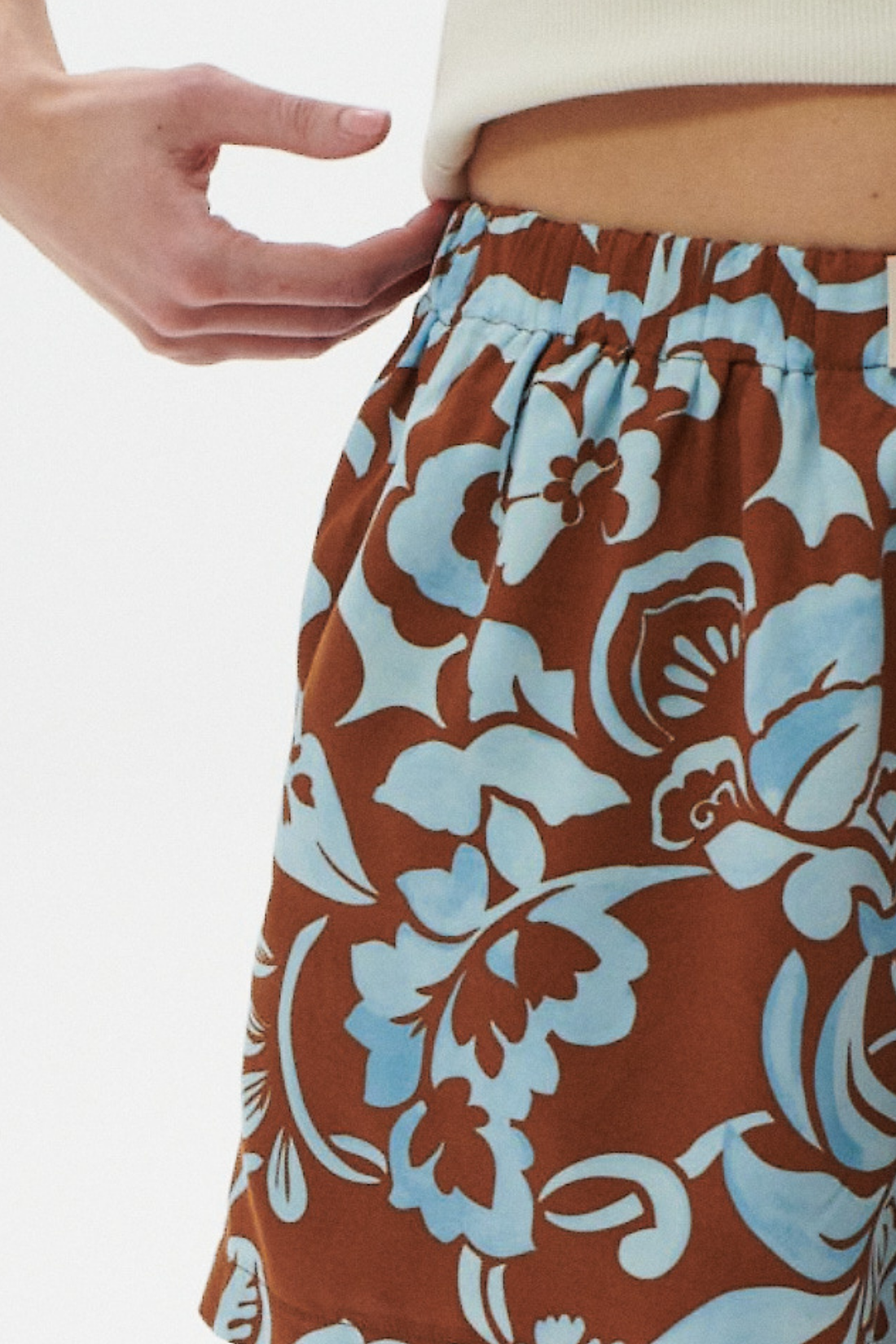 SZORTY AZURE BLOOM W PRINT