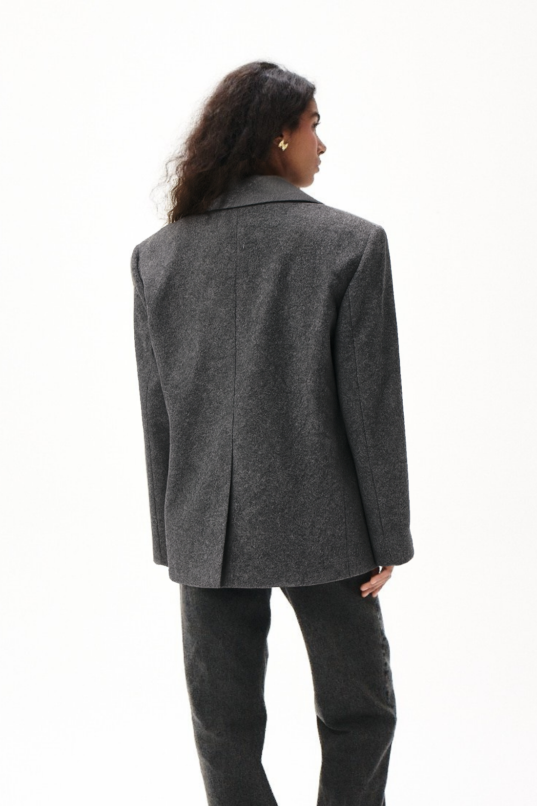 MARYNARKA ADORE WEŁNIANA SZARA