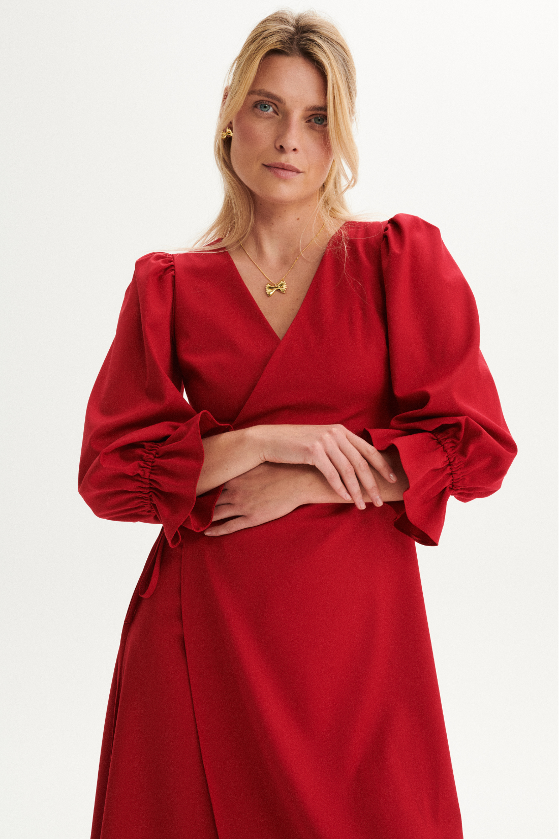 SUKIENKA AVVOLTA CZERWONA