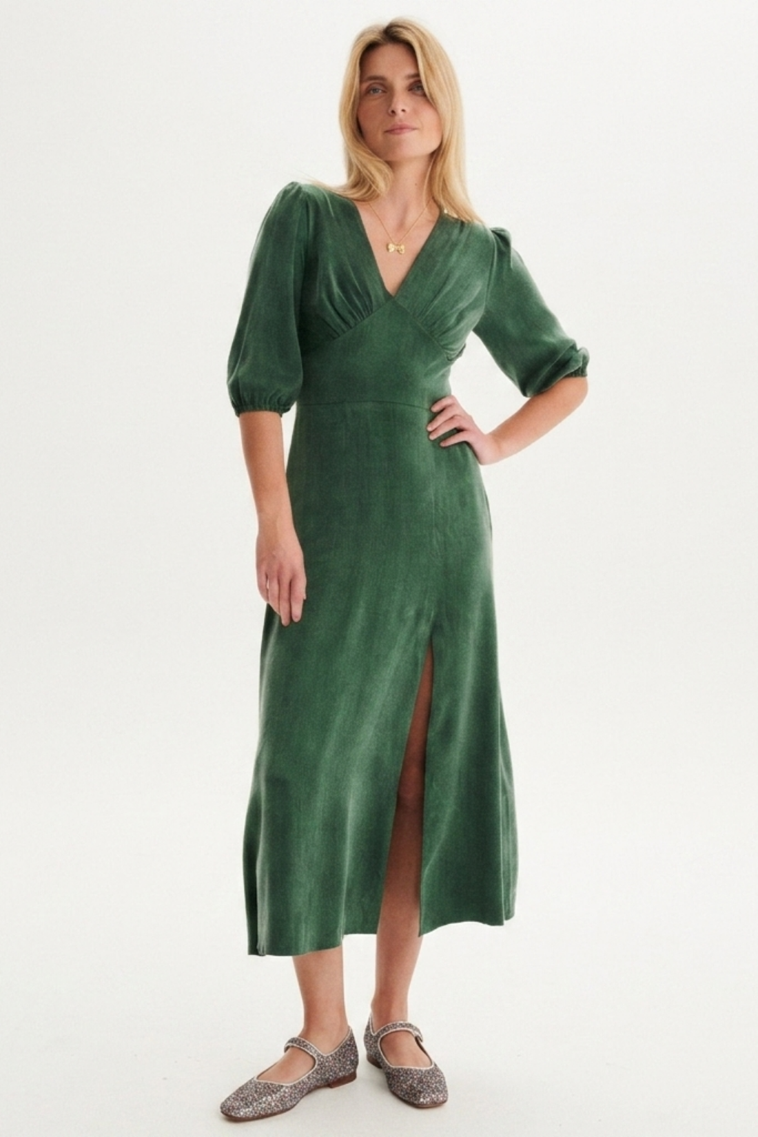 LUNARIA GREEN DRESS