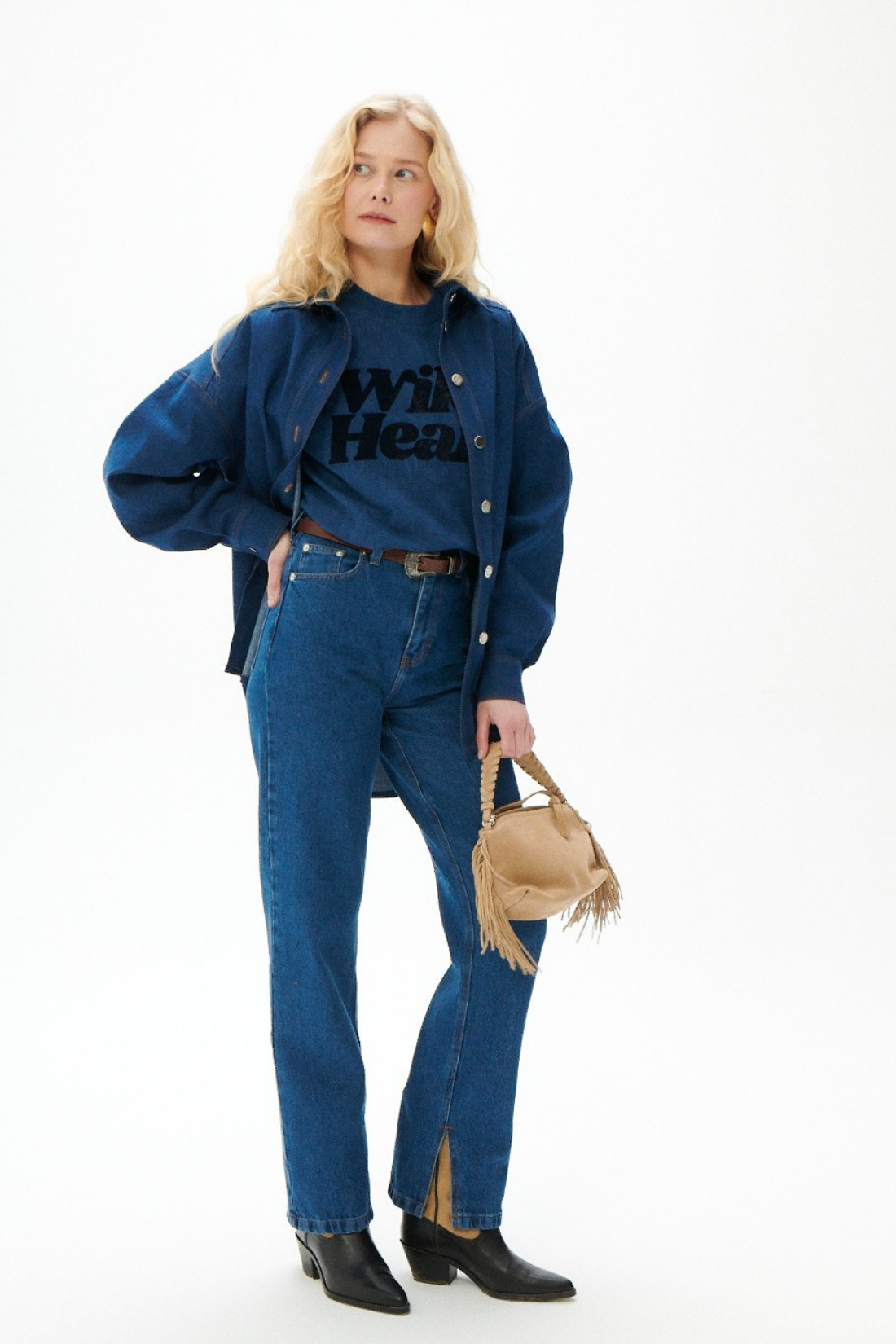 SPODNIE JEANSOWE ICONIC NIEBIESKIE - STANDARD