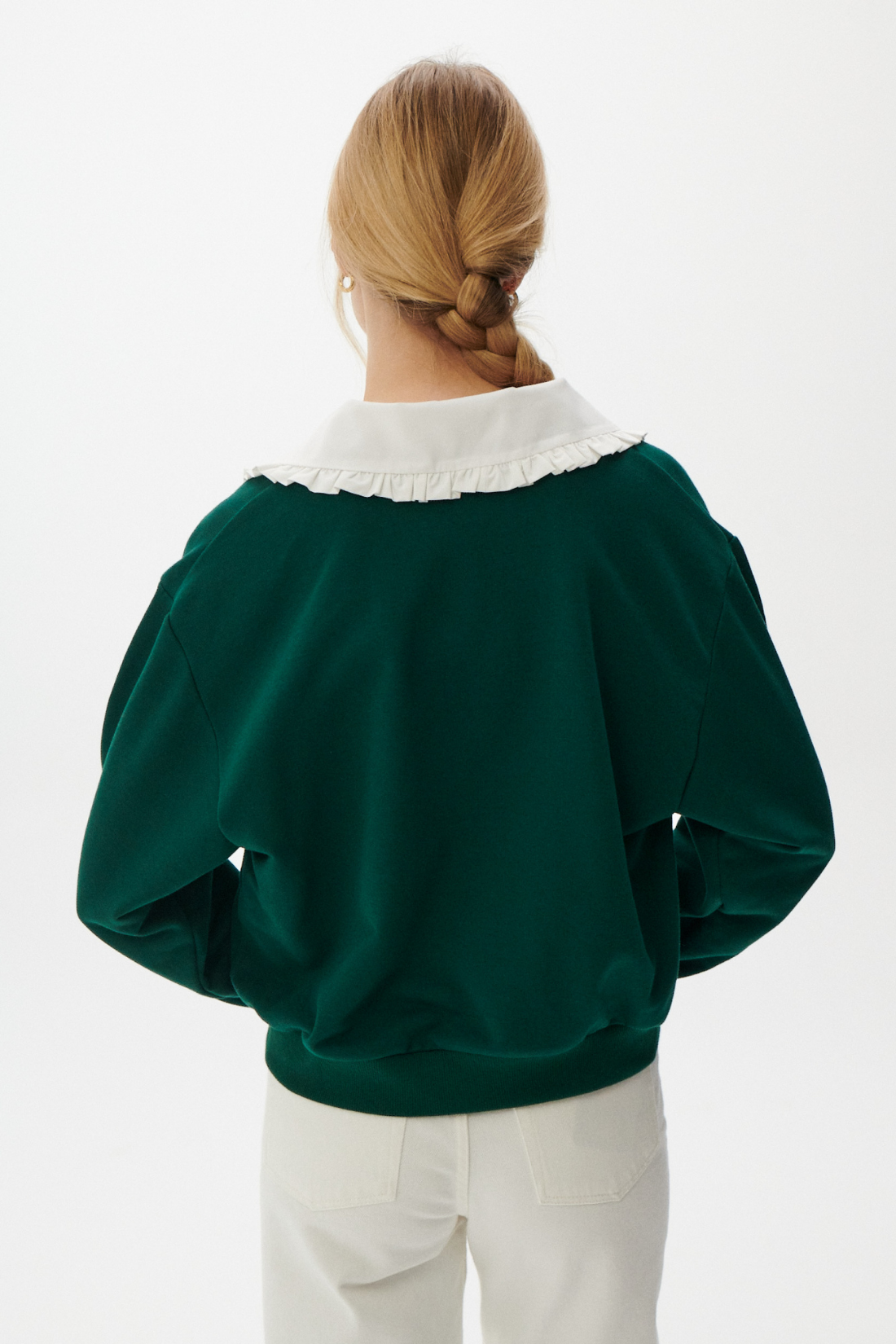 KARDIGAN GRACE V-NECK BUTELKOWA ZIELEŃ