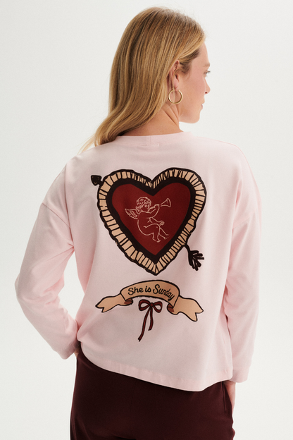 LONGSLEEVE ANGELO RÓŻOWY