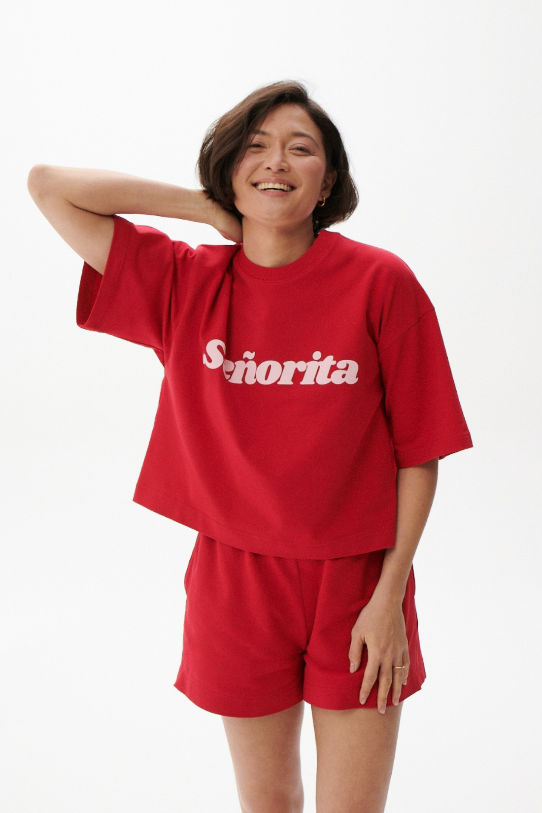 SZORTY AMORE KARMINOWE