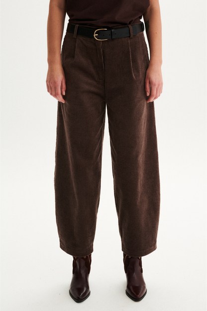 SPODNIE SELVAGGIA BRĄZOWE