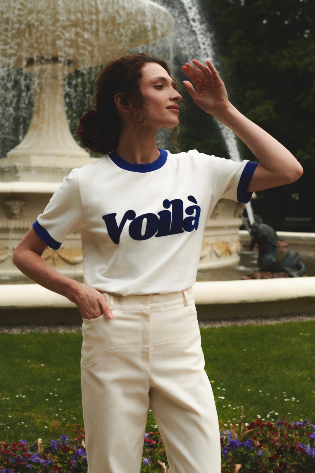 T-SHIRT VOILA BIAŁY