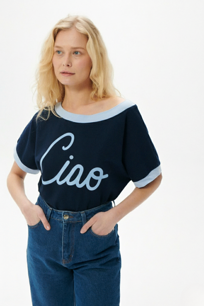 T-SHIRT NOLA GRANATOWY