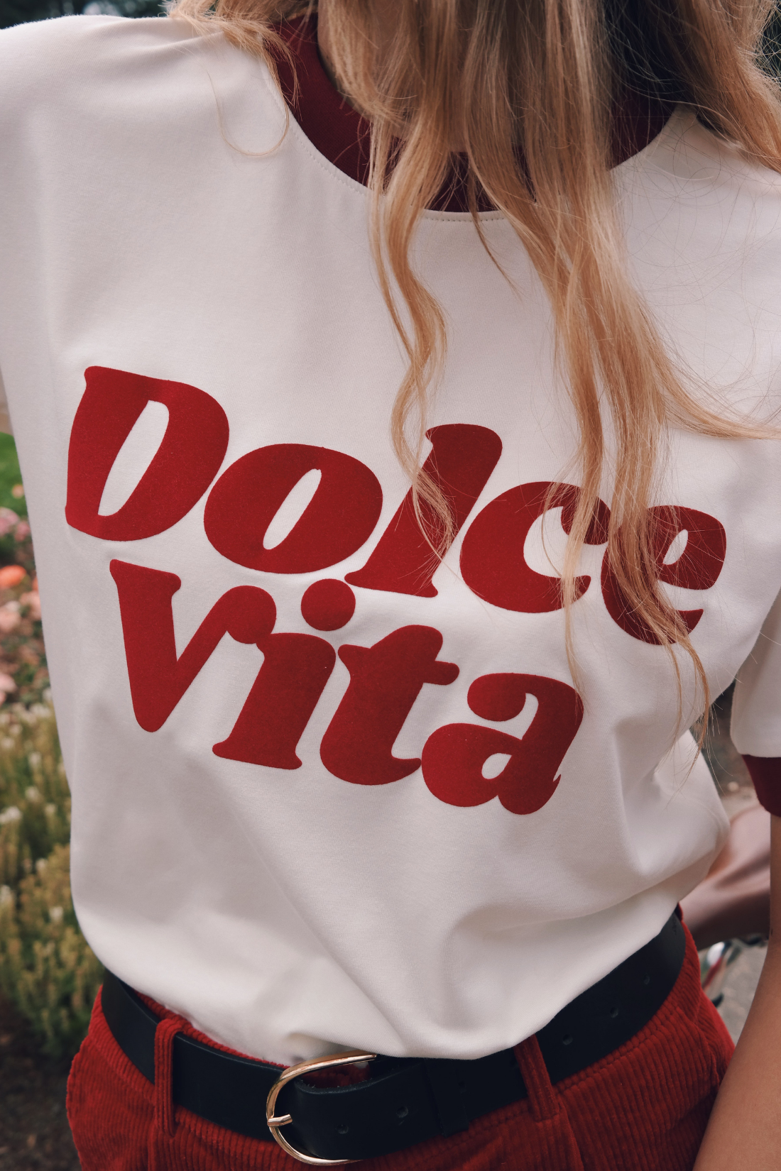 T-SHIRT DOLCE VITA BIAŁY