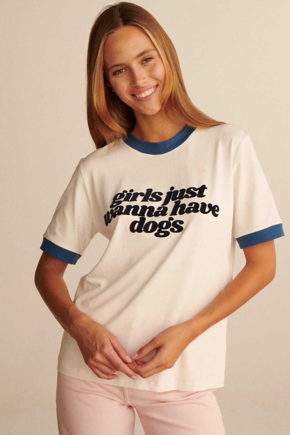 T-SHIRT GIRLS JUST WANNA HAVE DOGS