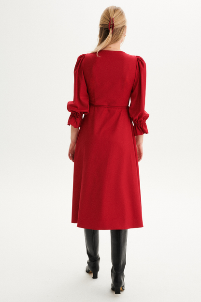 SUKIENKA AVVOLTA CZERWONA