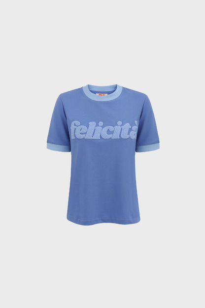 T-SHIRT FELICITA NIEBIESKI