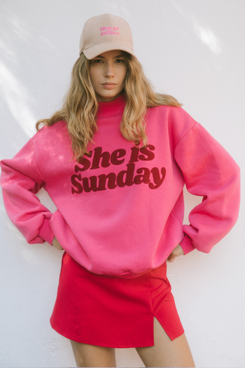 BLUZA SHE IS SUNDAY PINK