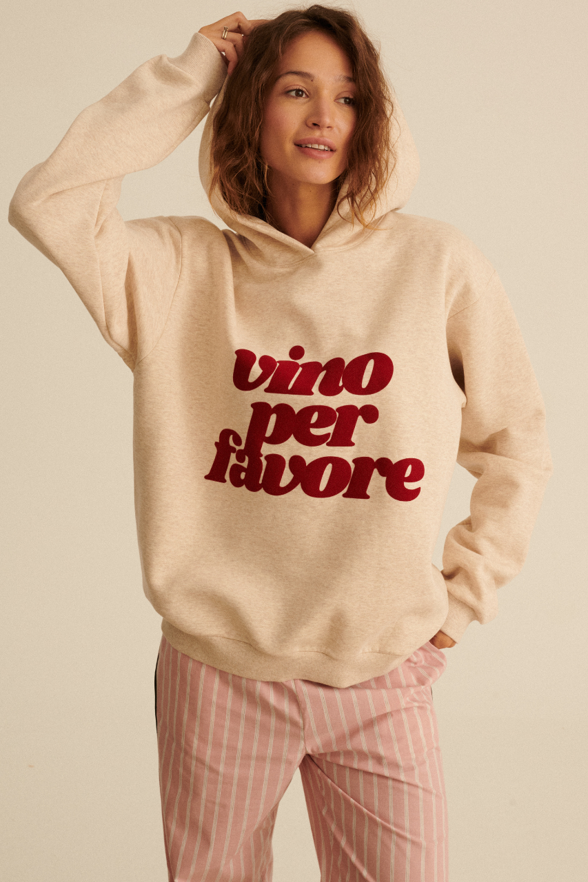 BLUZA VINO PER FAVORE UNISEX