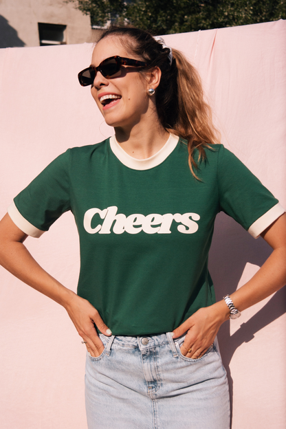 T-SHIRT CHEERS GREEN