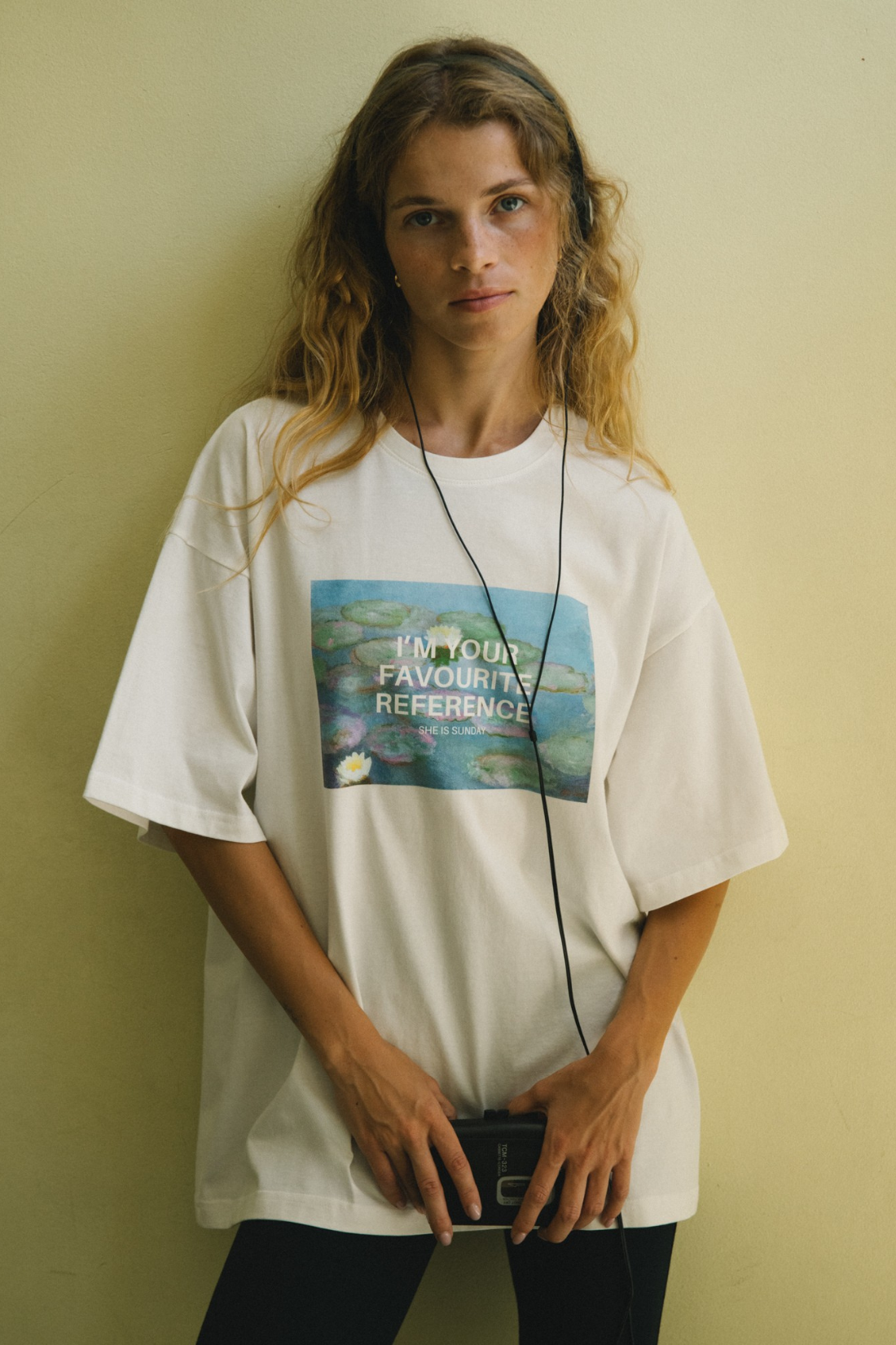 T-SHIRT FAVORITE REFERENCE ŚMIETANKOWY
