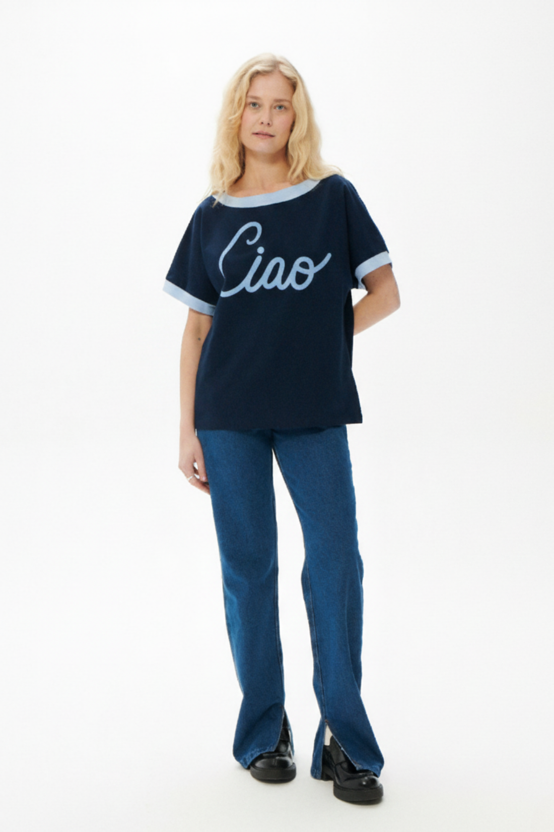 T-SHIRT NOLA GRANATOWY