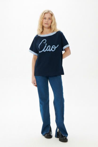 T-SHIRT NOLA GRANATOWY