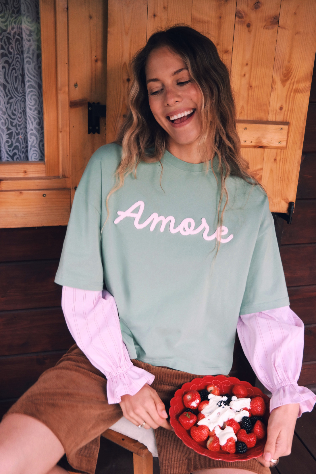 Vintage Longsleeve Pink with Lace