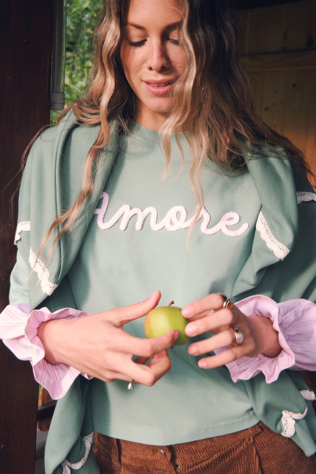 Vintage Longsleeve Pink with Lace