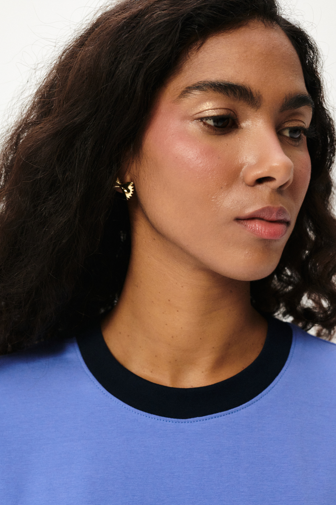 T-SHIRT BASIC SUNDAY NIEBIESKI