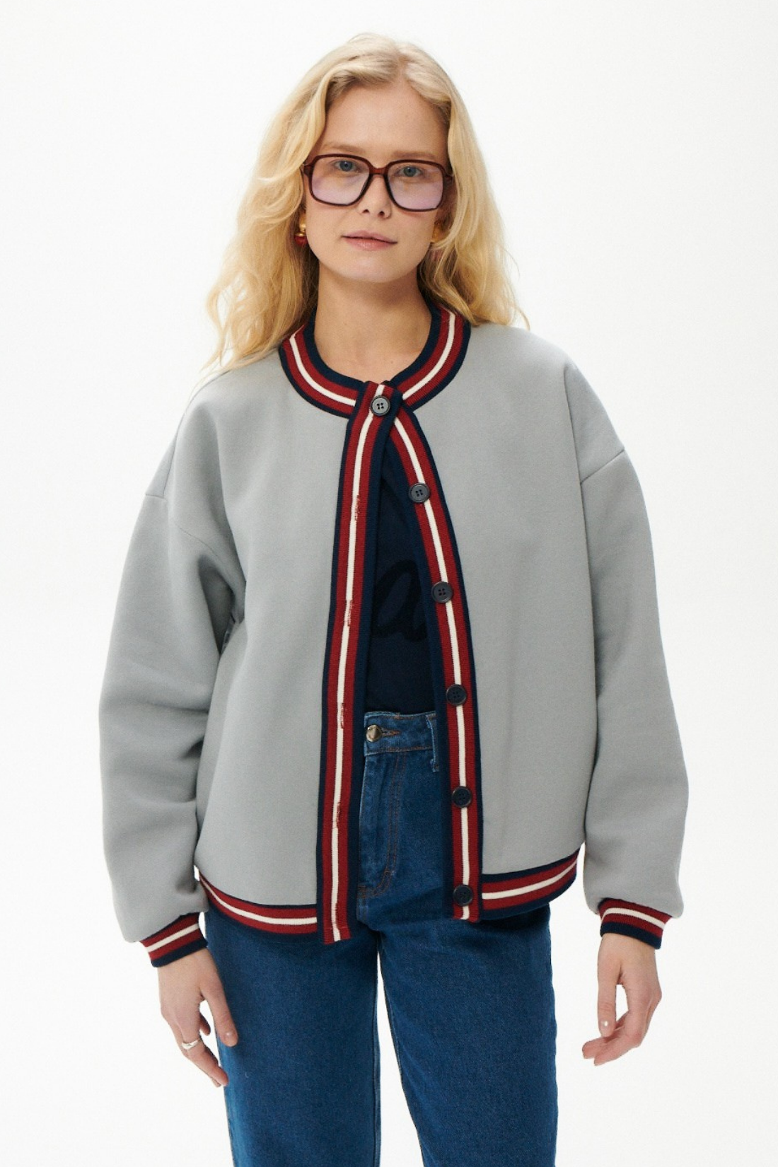 KARDIGAN MOONLIGHT SZARY