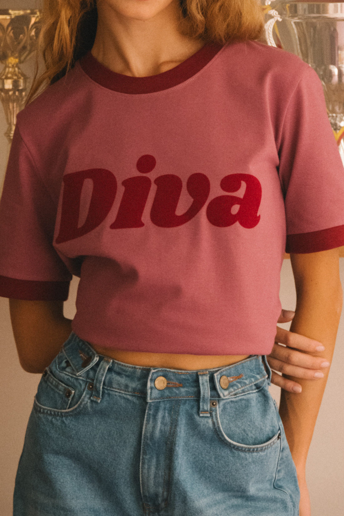 T-SHIRT HELLO SUNDAY PINK