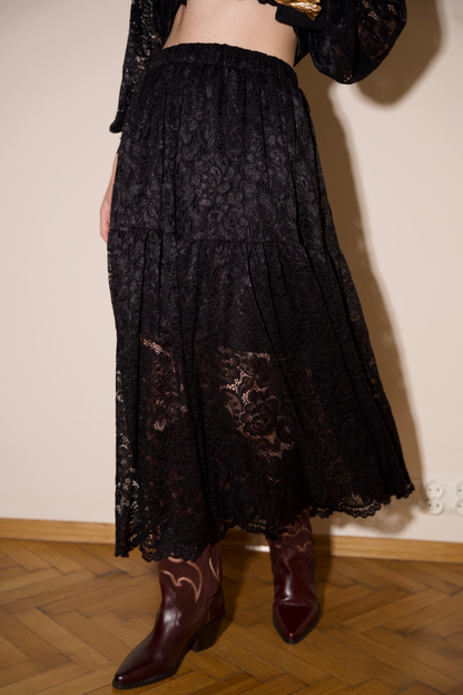 SPÓDNICA SELVA CZARNA