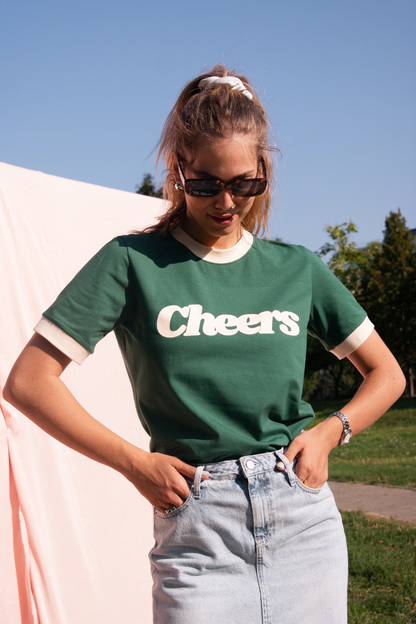 T-SHIRT CHEERS GREEN