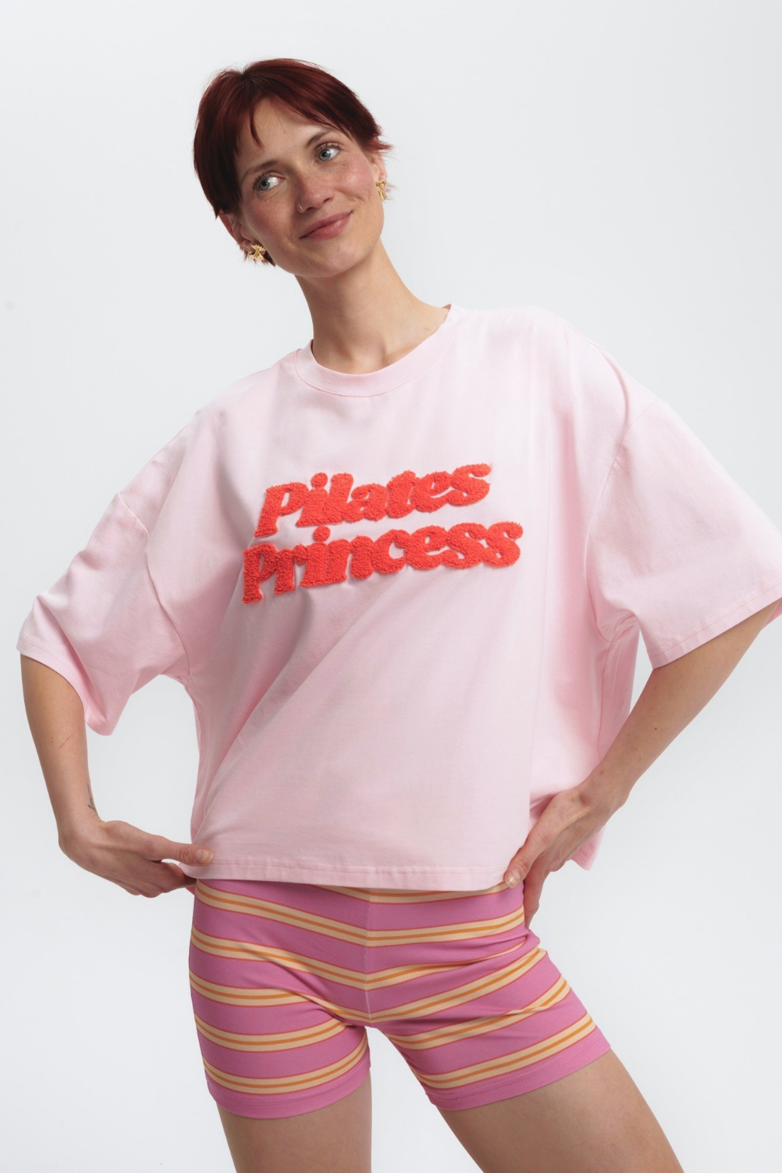 T-SHIRT PILATES PRINCESS RÓŻOWY