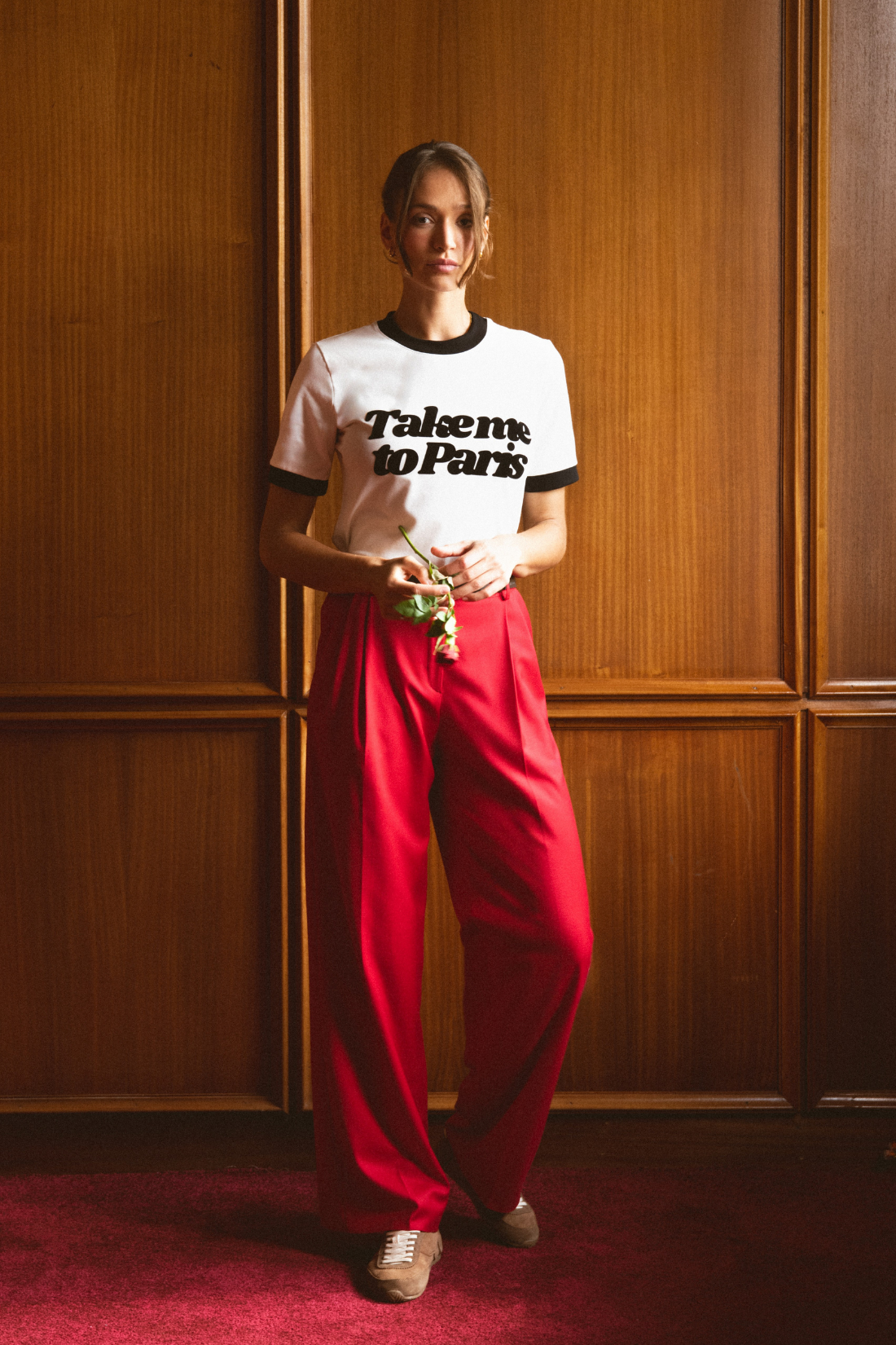 ADORE RED PANTS PANTALONI