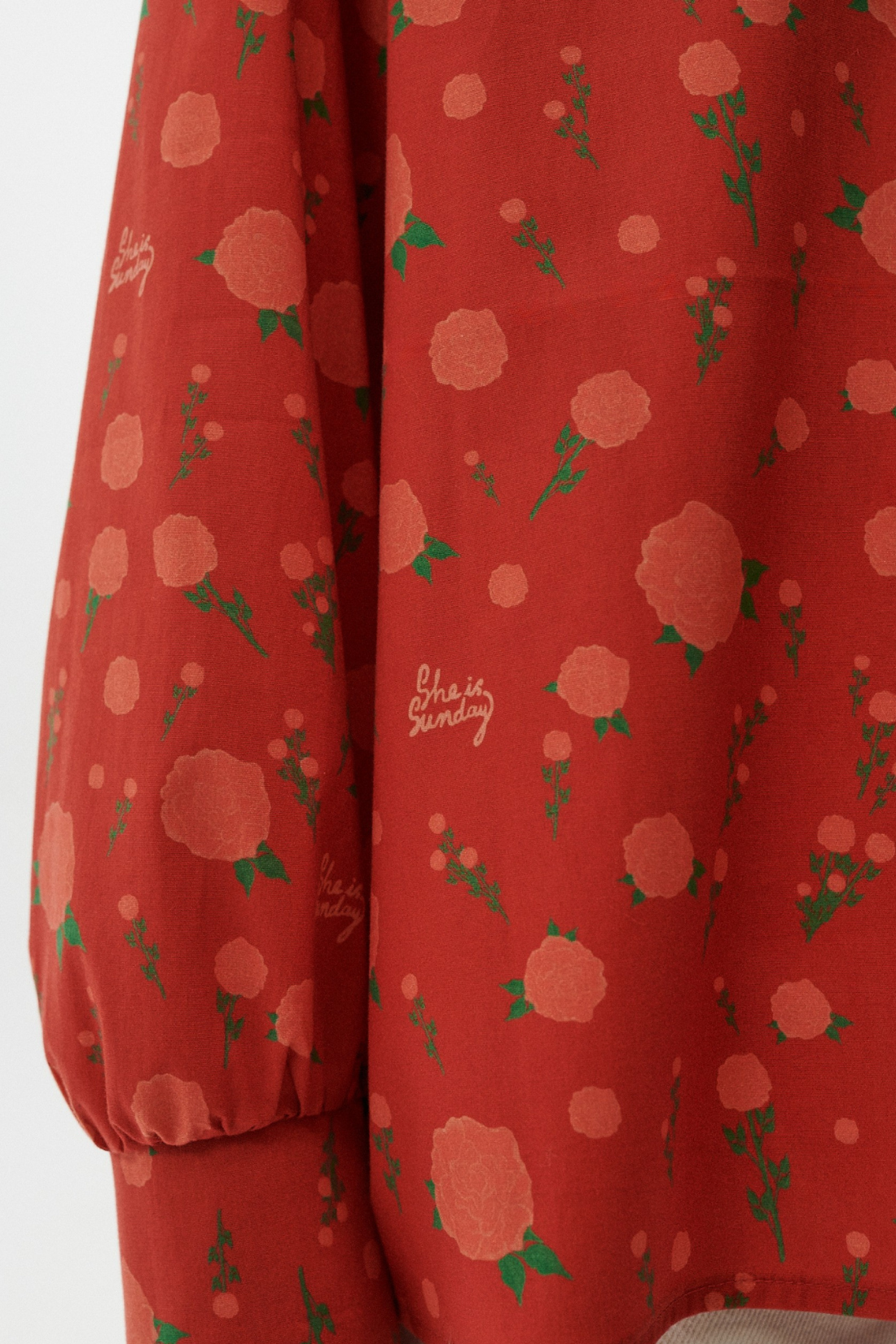 KOSZULA ROSALIA PRINT CZERWONA