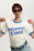 T-SHIRT MAMA COOL ŚMIETANKOWY