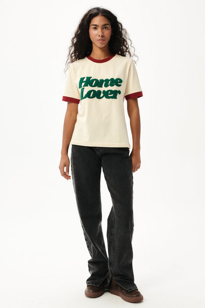 T-SHIRT HOME LOVER KREMOWY