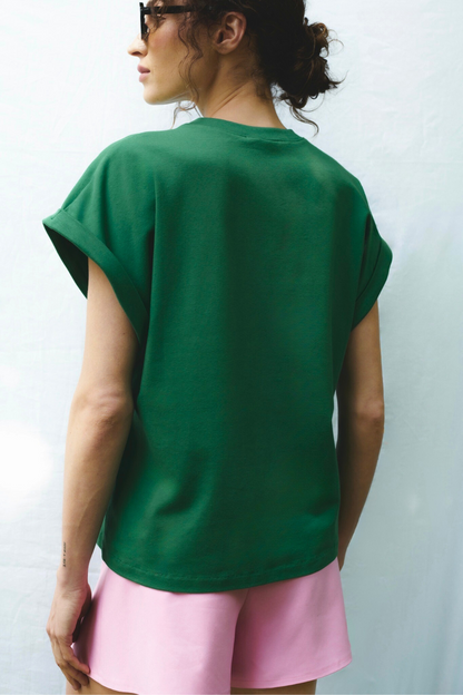 T-SHIRT BON APPETIT ZIELONY