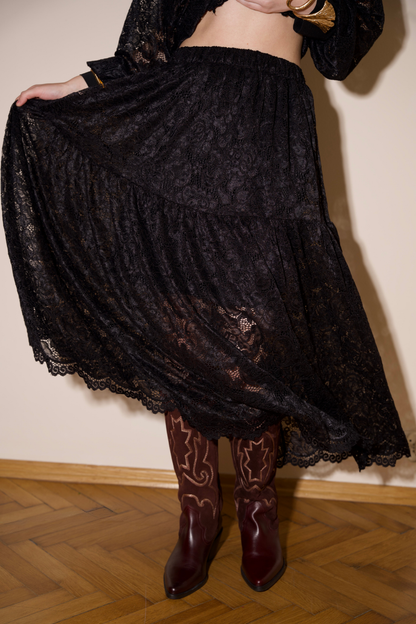 SPÓDNICA SELVA CZARNA