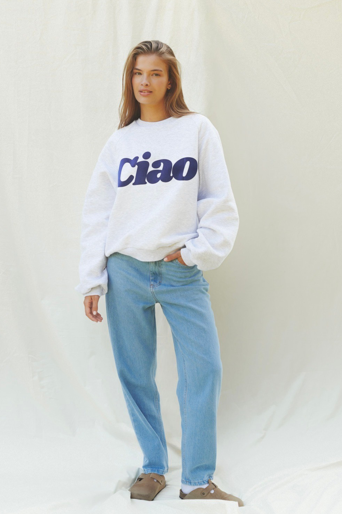 SPODNIE JEANSOWE FEMME JASNY NIEBIESKI