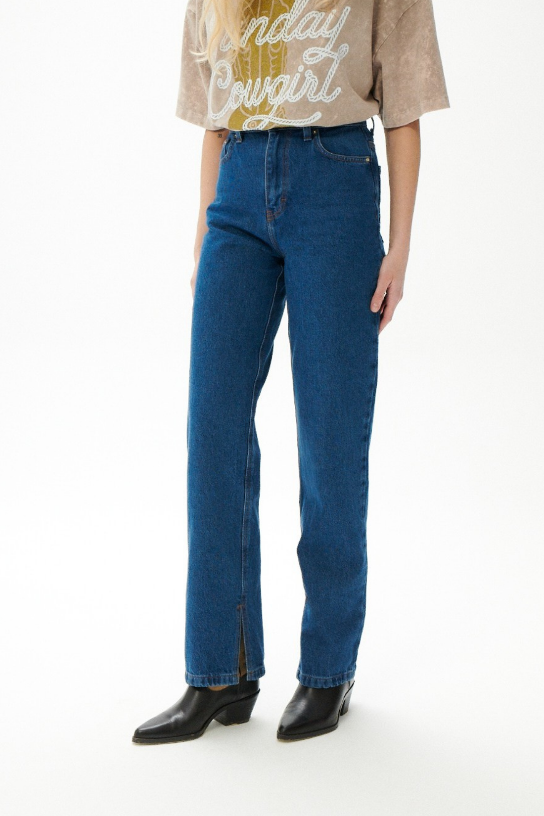 SPODNIE JEANSOWE ICONIC NIEBIESKIE - STANDARD