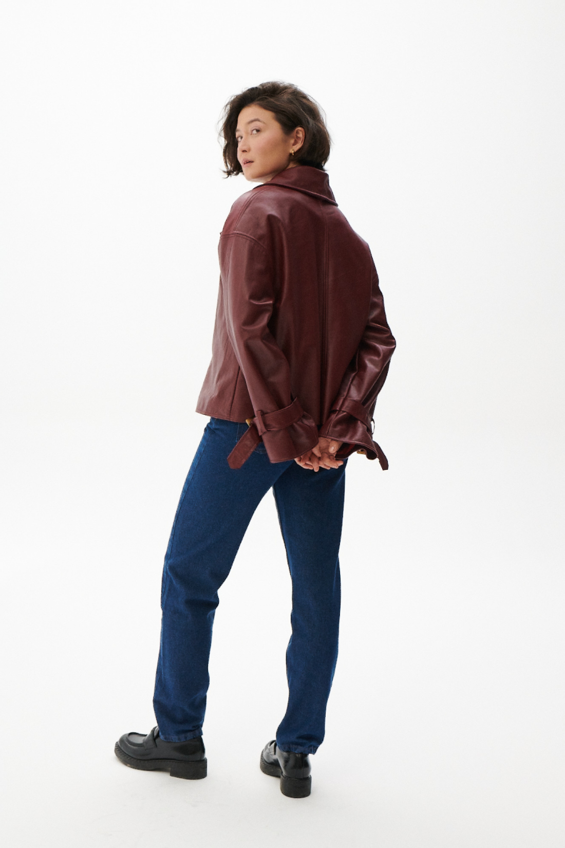 KURTKA SKÓRZANA FINESSE CZERWONA