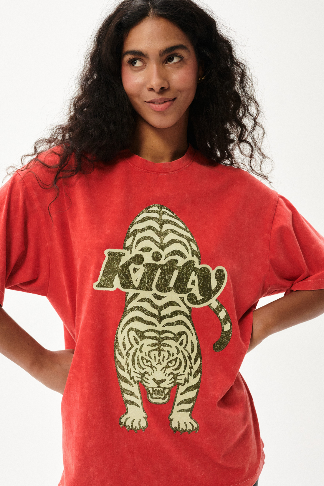 T-SHIRT KITTY CZERWONY